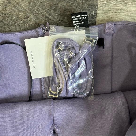 Forever 21-Plunging neckline sweetheart mini bodycon dress, NWT - Picture 4 of 13